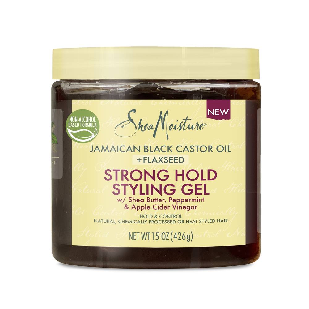 SheaMoisture Strong Hold Styling Gel Jamaican Black Castor Oil and Flaxseed (1.18 lbs)