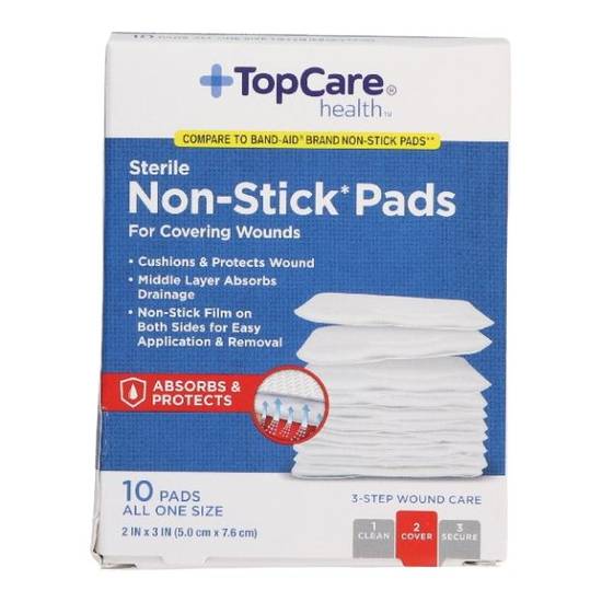 Topcare Non-Stick Wound Pads (10 ct)