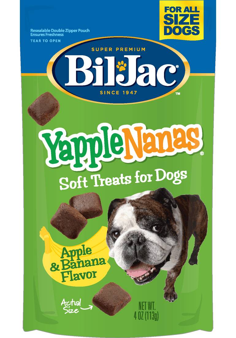 Bil-Jac Yapplenanas Soft Dog Treats (4 oz)