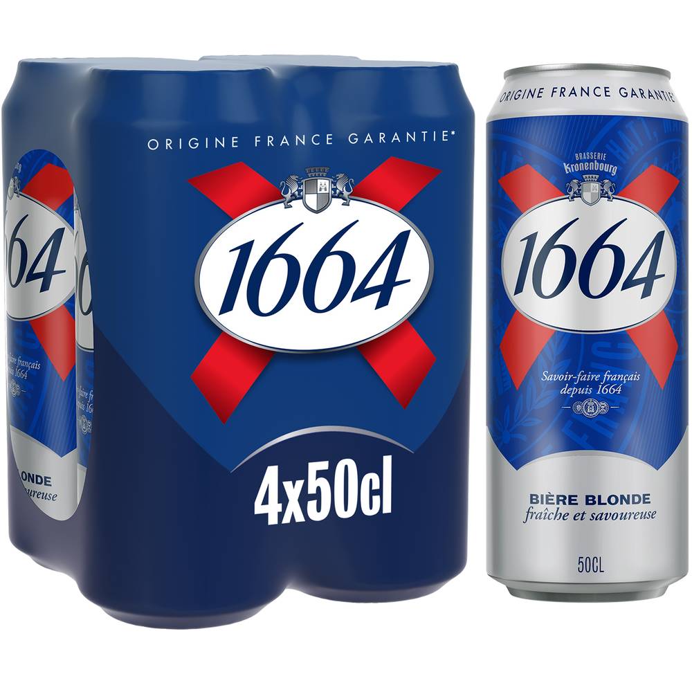 1664 - Bière blonde (4 pièces, 500 ml)