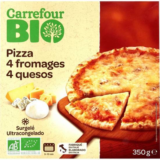 Carrefour Bio - Pizza aux 4 fromages