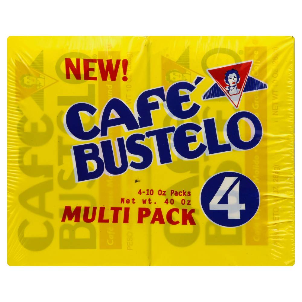 Cafe' Bustello Ground Coffee, 10 oz, 4-count
