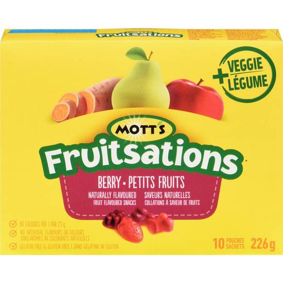 Mott´S Fruitsations Fruit Flavoured Snacks Berry (10 units)
