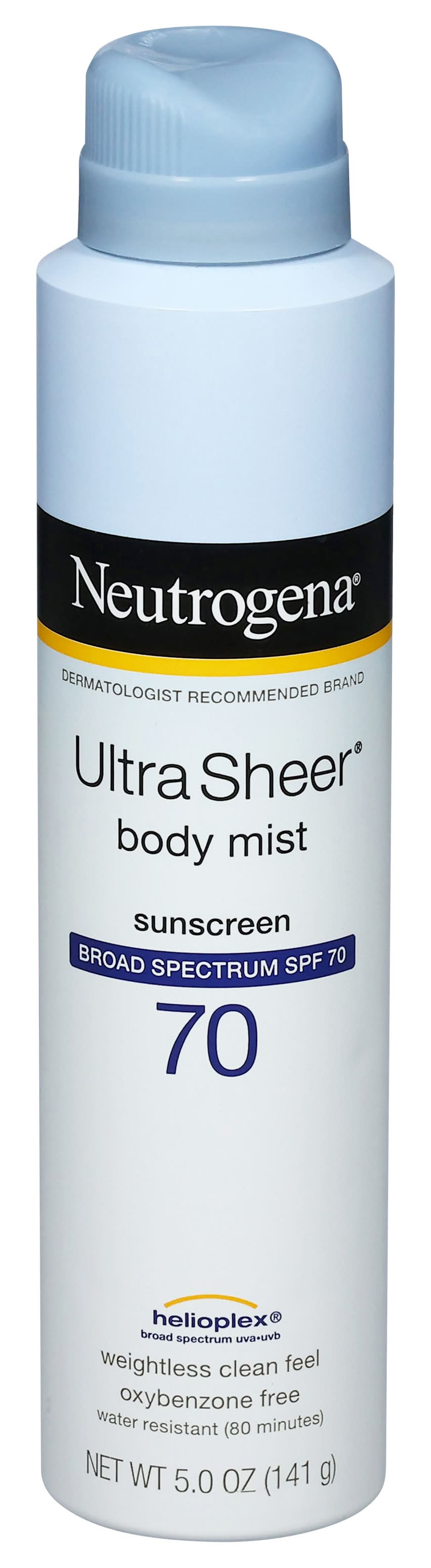 Neutrogena Ultra Sheer Broad Spectrum Body Mist Sunscreen Spf 70 (5 oz)