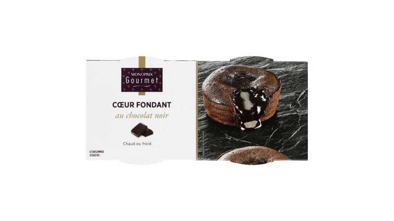 Monoprix Gourmet - Cœur fondant au chocolat noir
