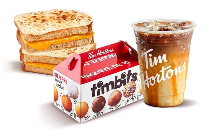 Grilled Cheese + Caramel Macchiato + 10 pack Timbits