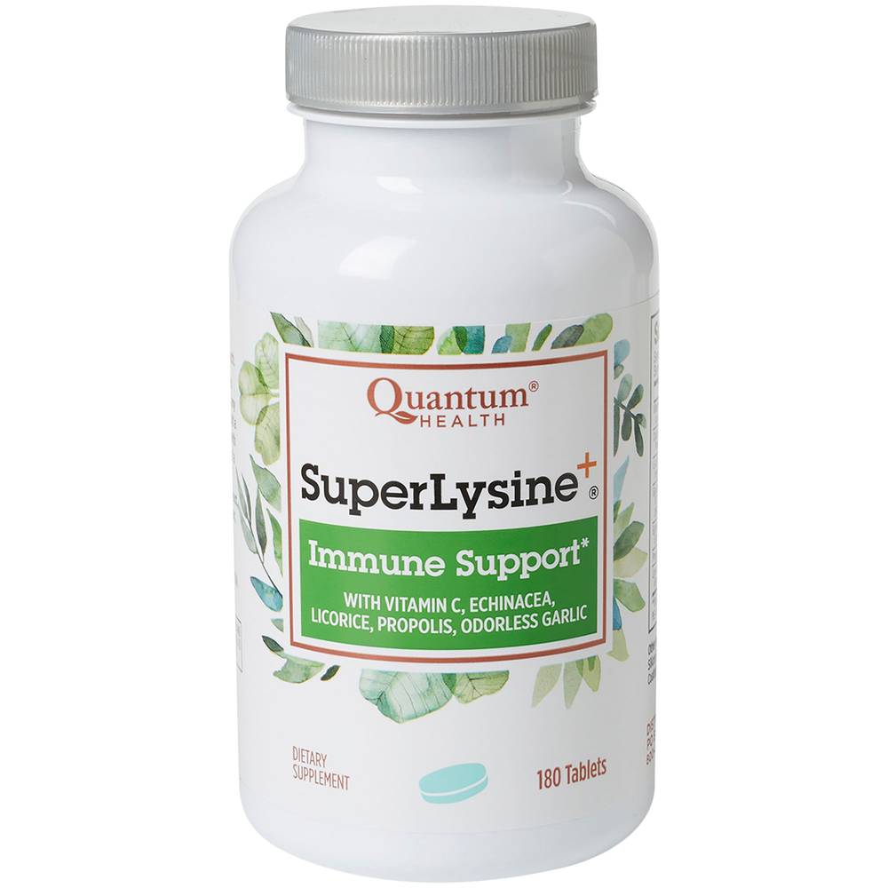 Quantum Health Super Lysine Immune Support Plus With Vitamin C & Echinacea