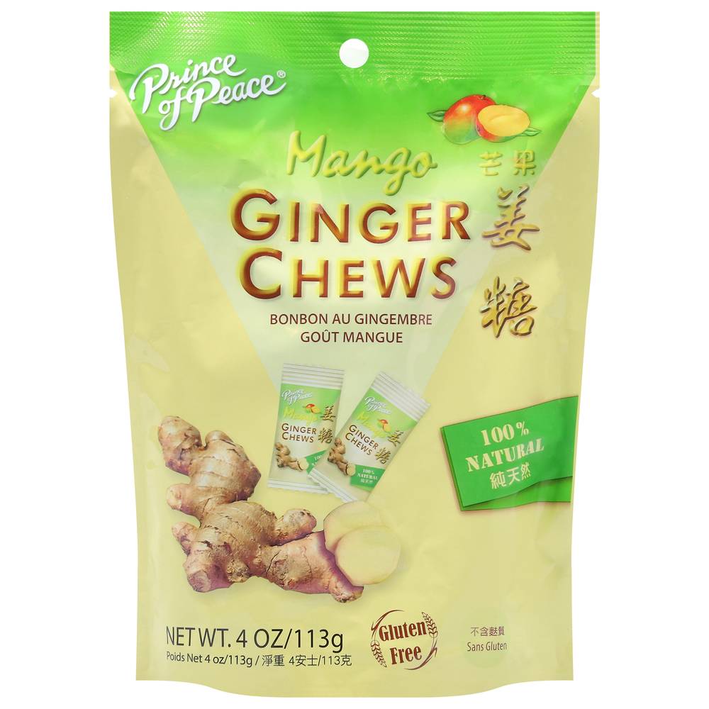 Prince of Peace Mango Ginger Chews (4 oz)