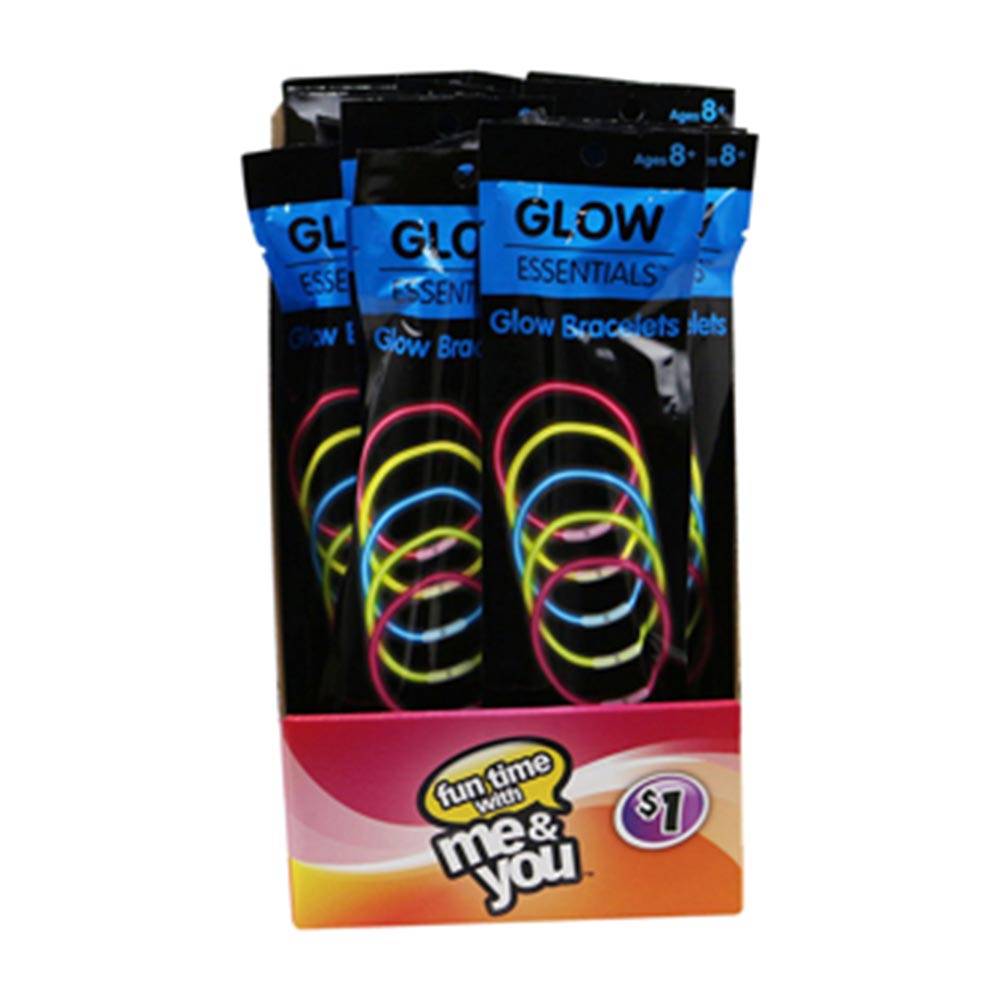 Glow Essentials Glow Bracelets Assorted Colors (5 ct)