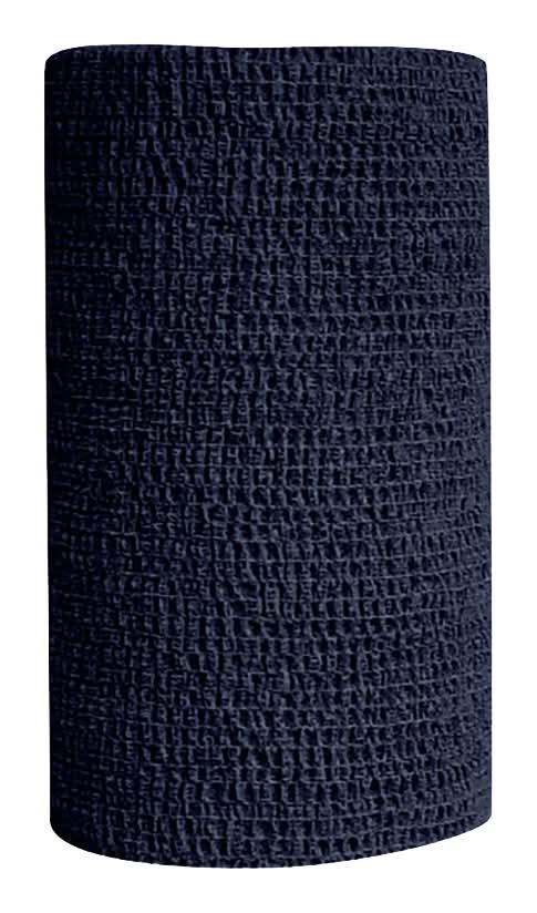 Co-Flex Cohesive 4" Flexible Bandage Wrap for Dogs & Cats (Black)