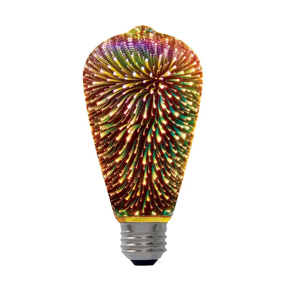 Utilitech ST19 Multicolor Medium Base (e-26) LED Decorative Light Bulb | L1-ST19LA-2.5W