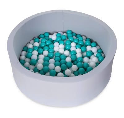 Playtopia Foam Ball Pit Age 12 M+, 36 in, Gray-Green (250 ct)