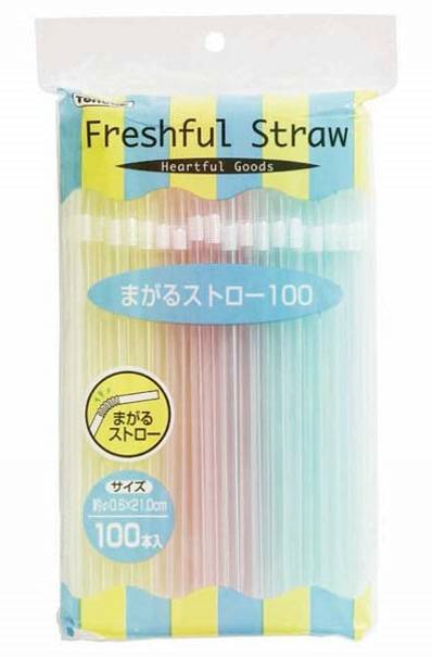 トルネ　まがるストロー　100本入　J-973