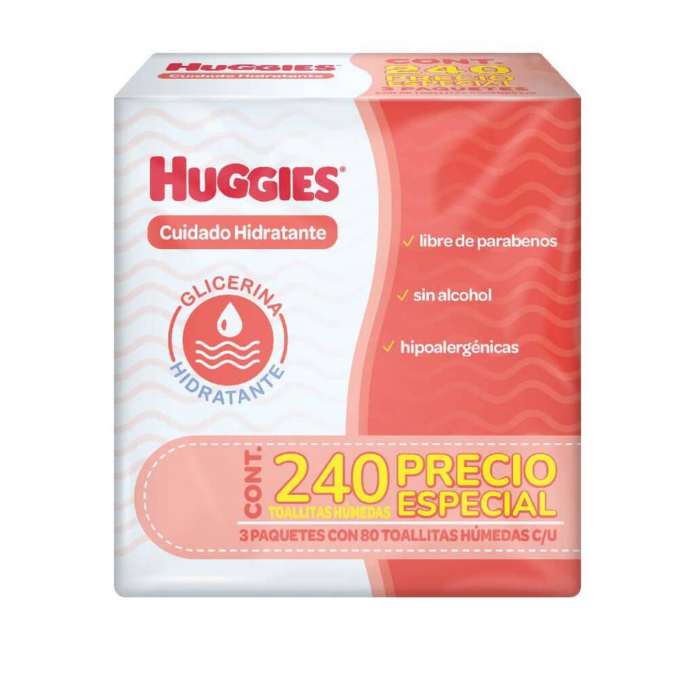 Huggies toallitas húmedas para bebé (3 un)