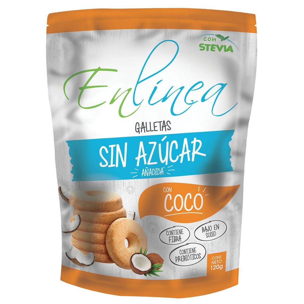 En Línea · Galleta coco (120 g)