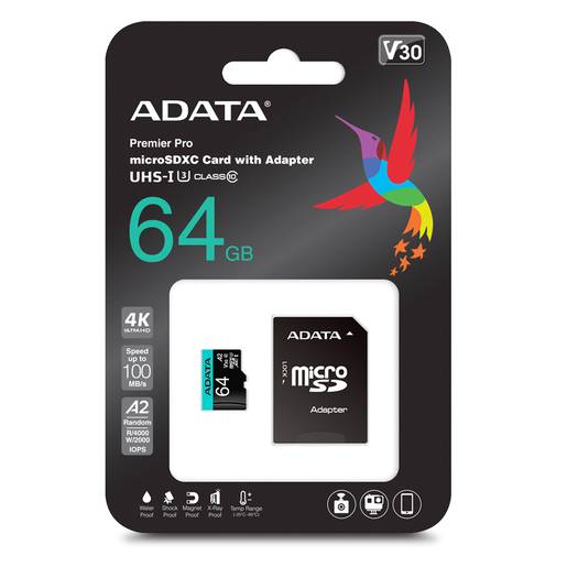 Adata memoria micro sd 64 gb (1 pieza)