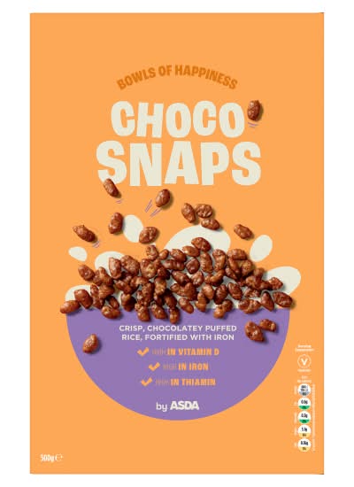 ASDA Choco Snaps Cold Cereal (500g)