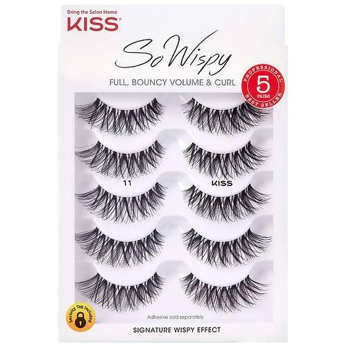 Kiss So Wispy Full Volume Fake Eyelashes - 5.0 pr