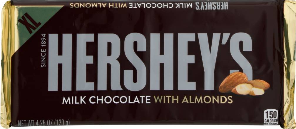 Hershey's Xl Size Almonds Milk Chocolate