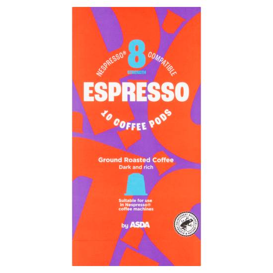 ASDA Nespresso Compatible Espresso Coffee Pods Delivery Near Me Order Online Uber Eats