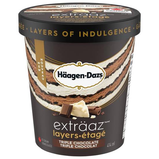 Häagen-Dazs Exträaz Layers Triple Chocolate Ice Cream (414 ml)
