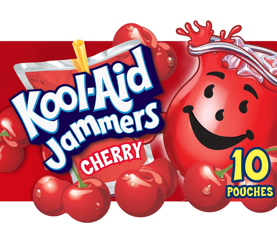 Kool-Aid Jammers Fruit Drink, Cherry (10 x 6 fl oz)