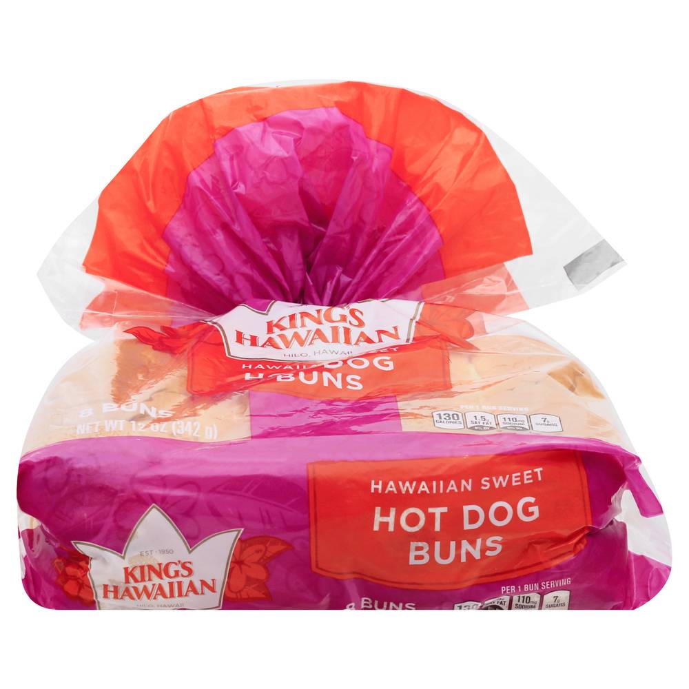 King's Hawaiian Sweet Hot Dog Buns (12 oz)