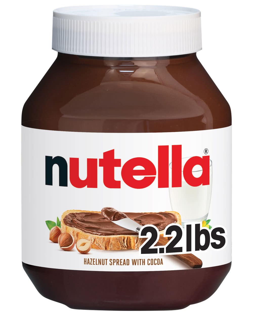 Nutella Spread With Cocoa, Hazelnut (2.2 lbs)