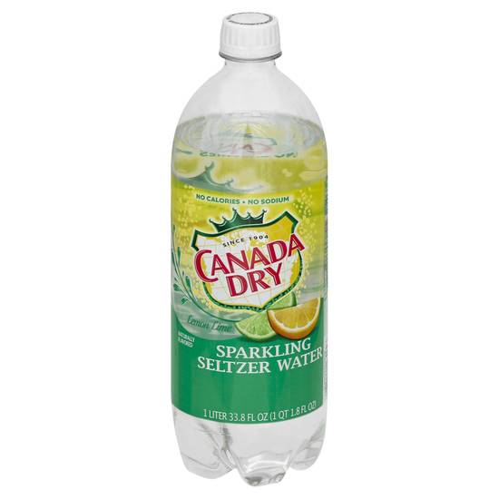 Canada Dry Lemon Lime Sparkling Seltzer Water (33.8 fl oz)