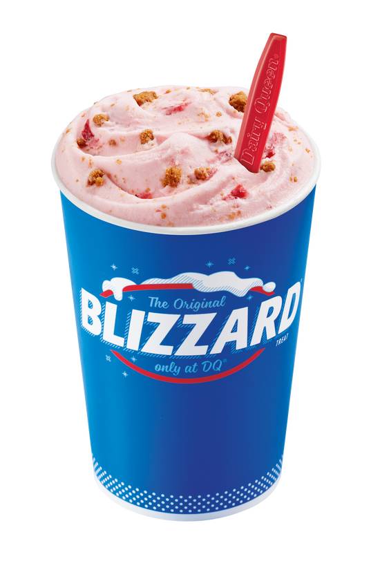 Blizzard® hecho con fresa y galleta Lotus Biscoff