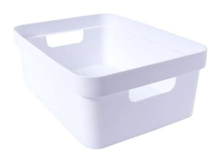 Large White Storage Bin Large White