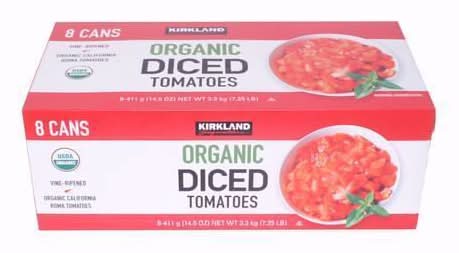 カークランドシグネチャー オーガニック ダイストマト (411g x 8)