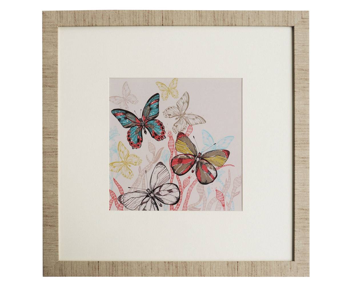 Ronda cuadro mariposas (50 x 50 cm)