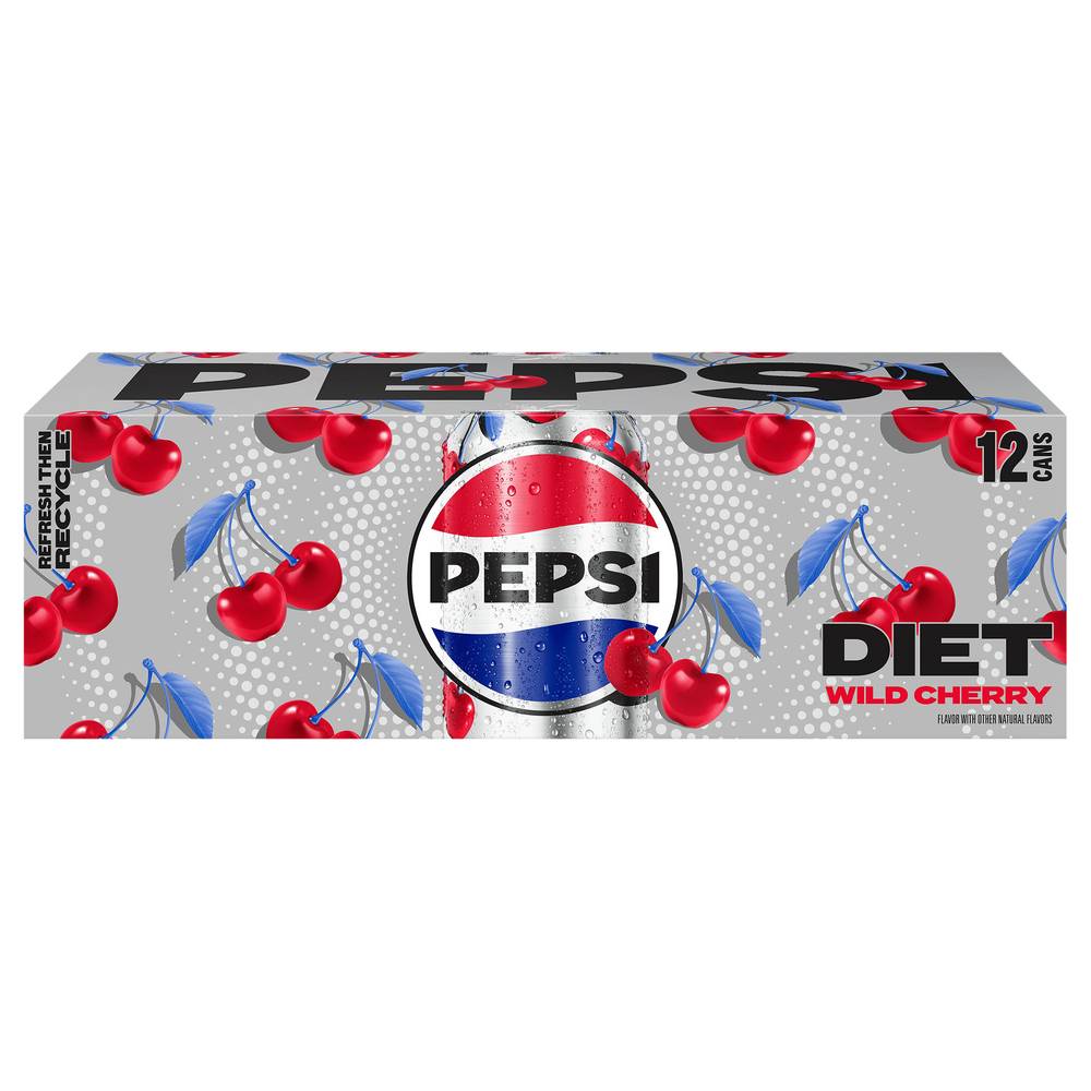 Pepsi Diet Soda, Wild Cherry (12 x 12 fl oz)