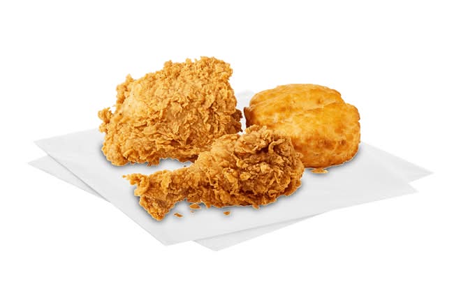 Fried Chicken (2pc.) with a Biscuit