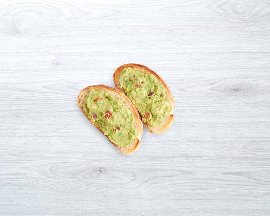 Guacamole on Toast - Two Slices