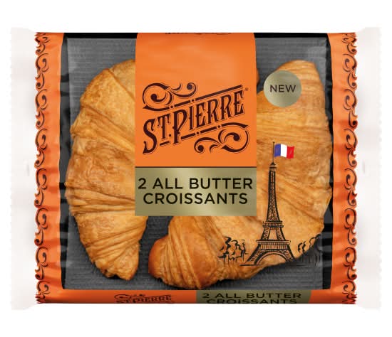 St. Pierre All Butter Croissants (2 pack)