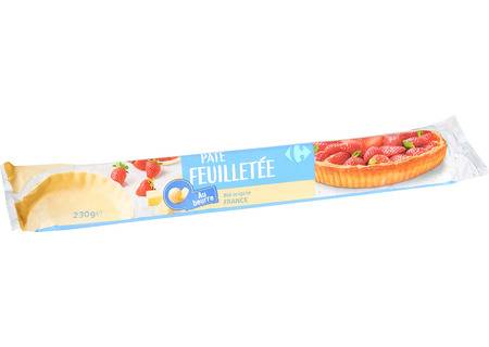 Carrefour - Pâte feuilletée au beurre (230g)