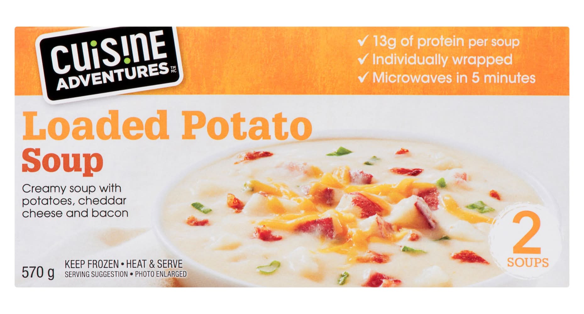 Cuisine Adventures Loaded Potato Soup (570 g, 2 ct)