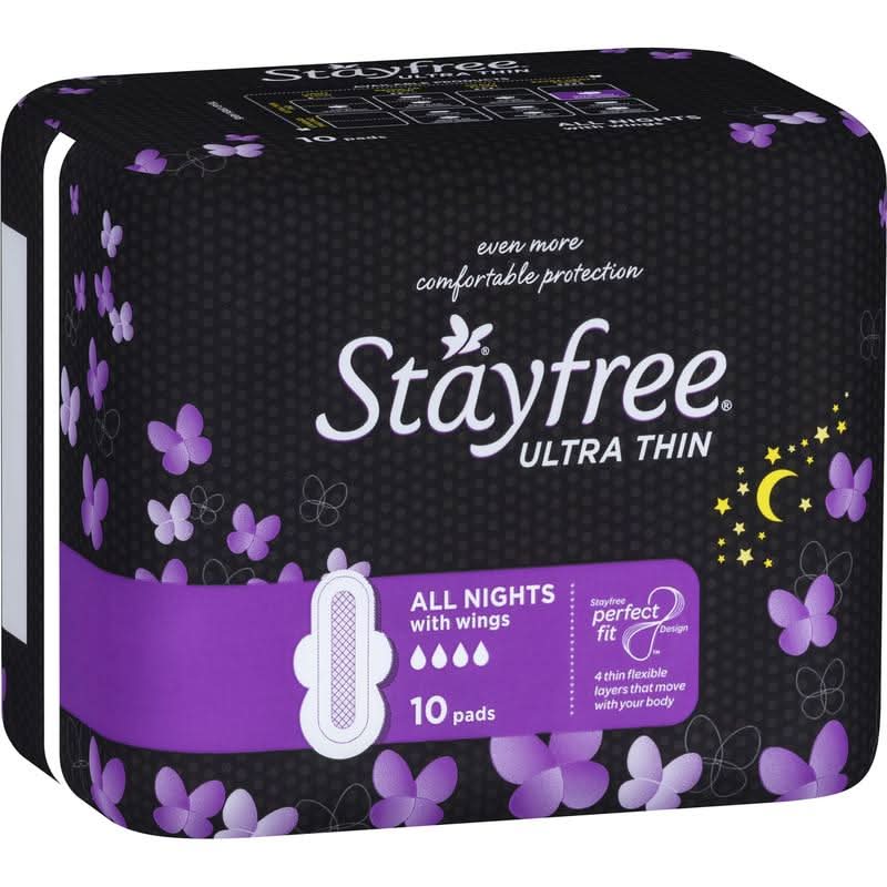 Stayfree U/Thin All Night Wings 10pk