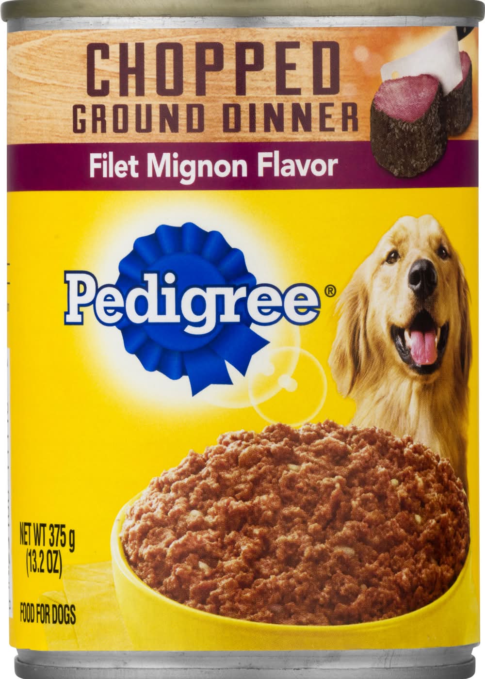 Pedigree Chopped Ground Dinner Filet Mignon Dog Food (13.2 oz)