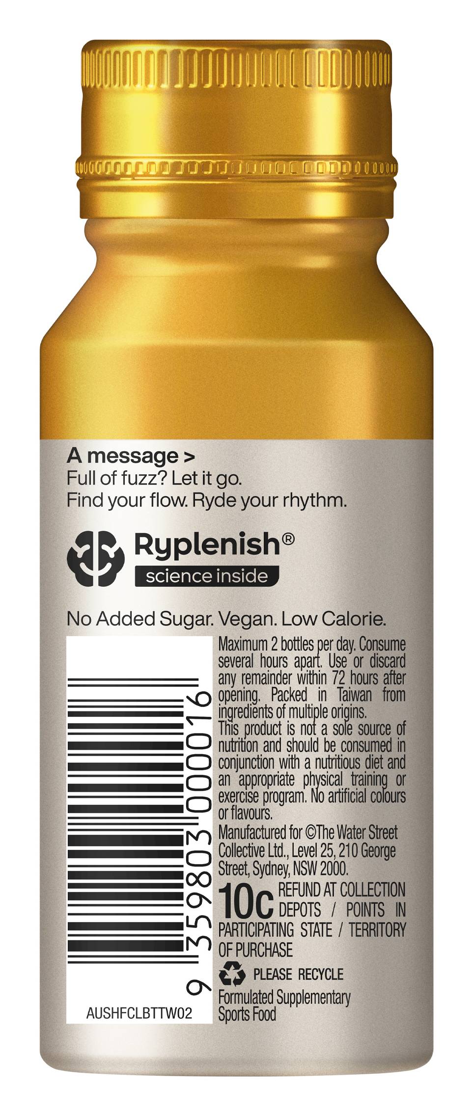 Ryde: Shot Focus, Orange (60mL)