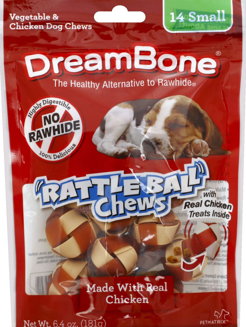 DreamBone Rattle Ball Chews (6.4 oz)