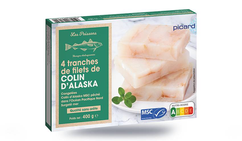 4 tranches de filet de colin d'Alaska MSC