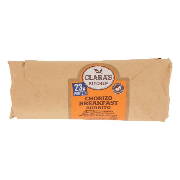 Claras Kitchen Chorizo Breakfast Burrito (8 oz)