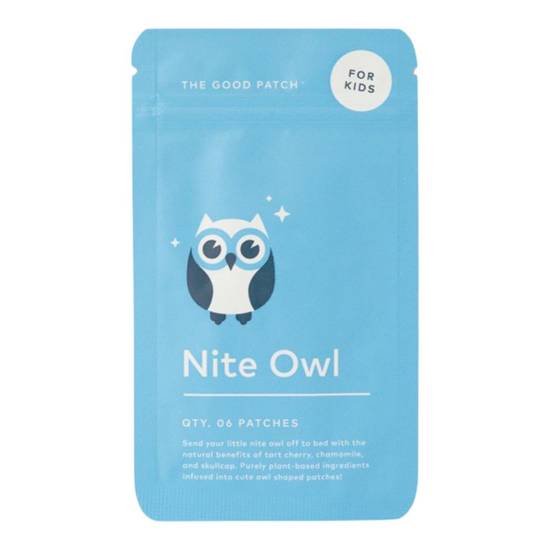 The Good Patch Nite Owl Plant Based Sleep Aids Patch For Kids (6 patches)