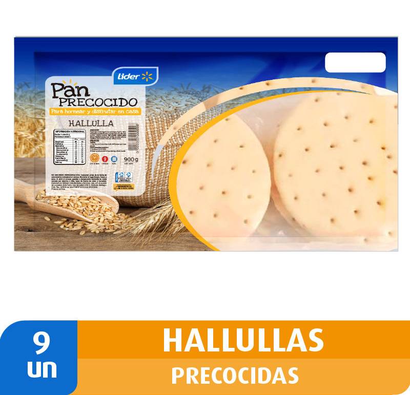 Lider · Pan hallulla precocida (900 g)