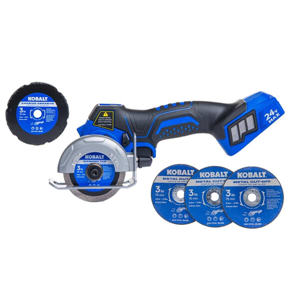 Kobalt 3-in 24-volt Trigger Switch Brushless Cordless Angle Grinder (Tool Only) | KMC 224B-03