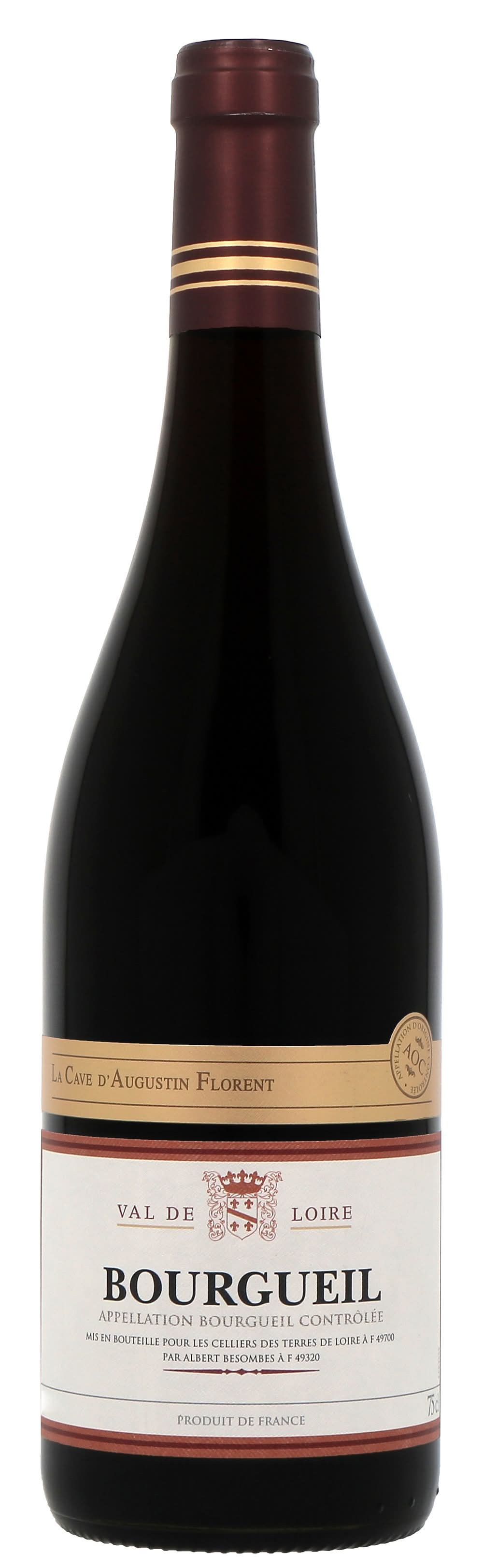 La Cave d'Augustin Florent - Vin rouge bourgueil aoc domestique (750ml)