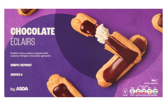 ASDA Chocolate Éclairs (160g)